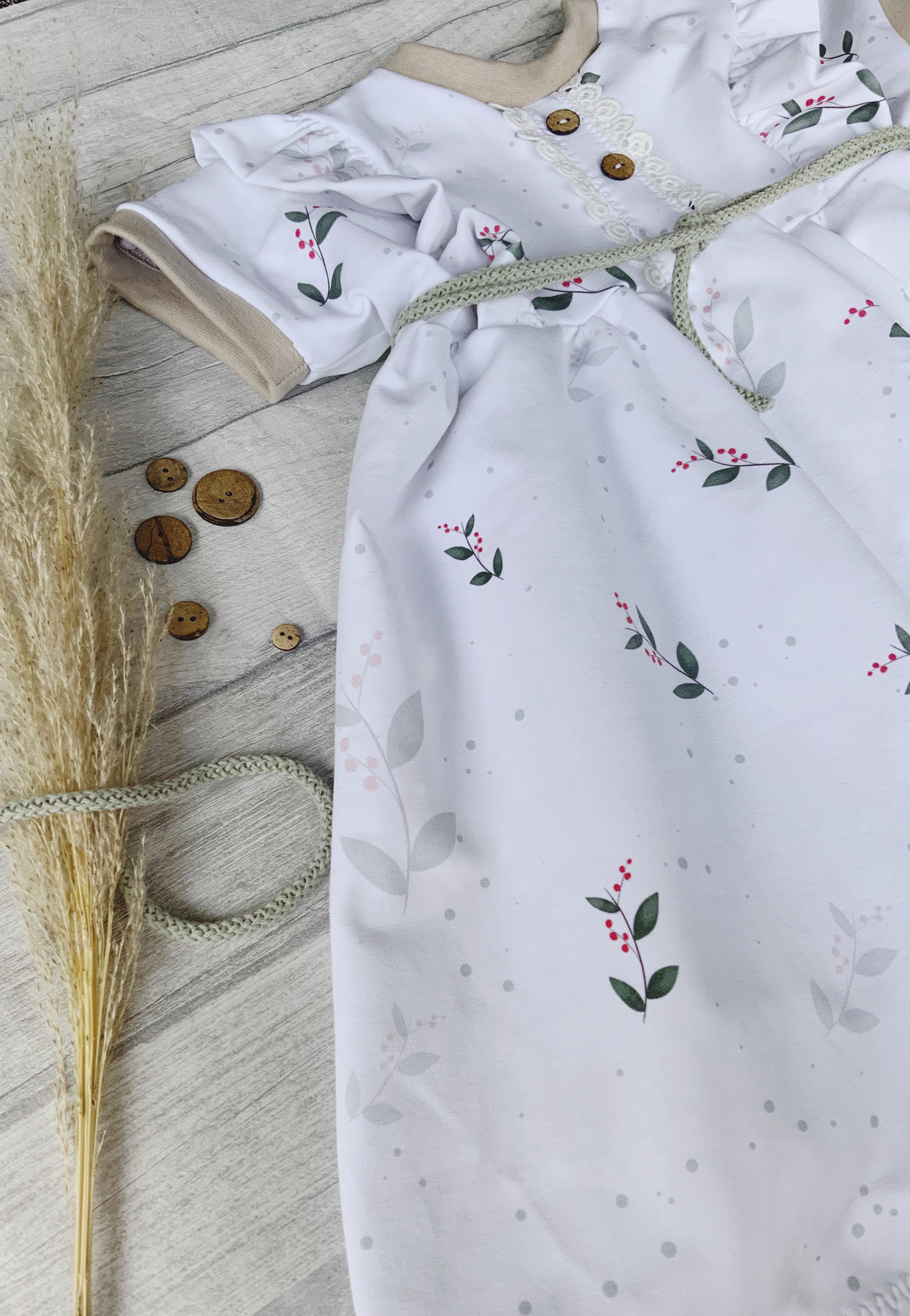 Kleine Blätter  Stoff Eigenproduktion